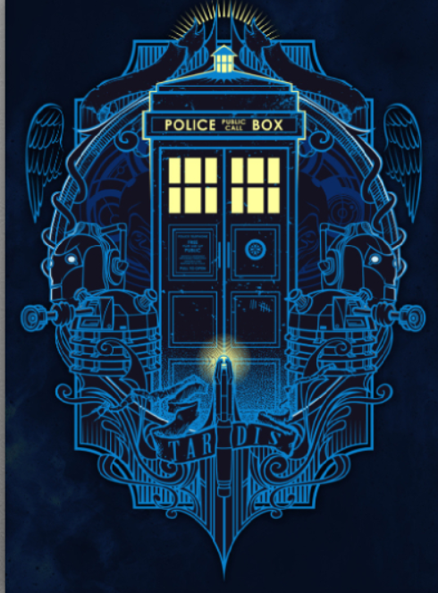 Poster metal L format - Tardis | Displate