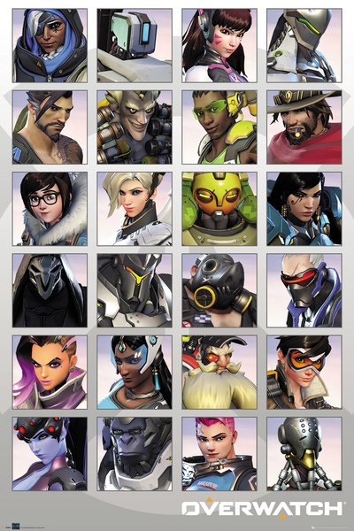 Poster - Overwatch Charcater Portraits | GB Eye