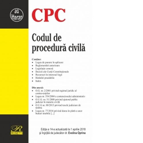 Codul de procedura civila | Evelina Oprina