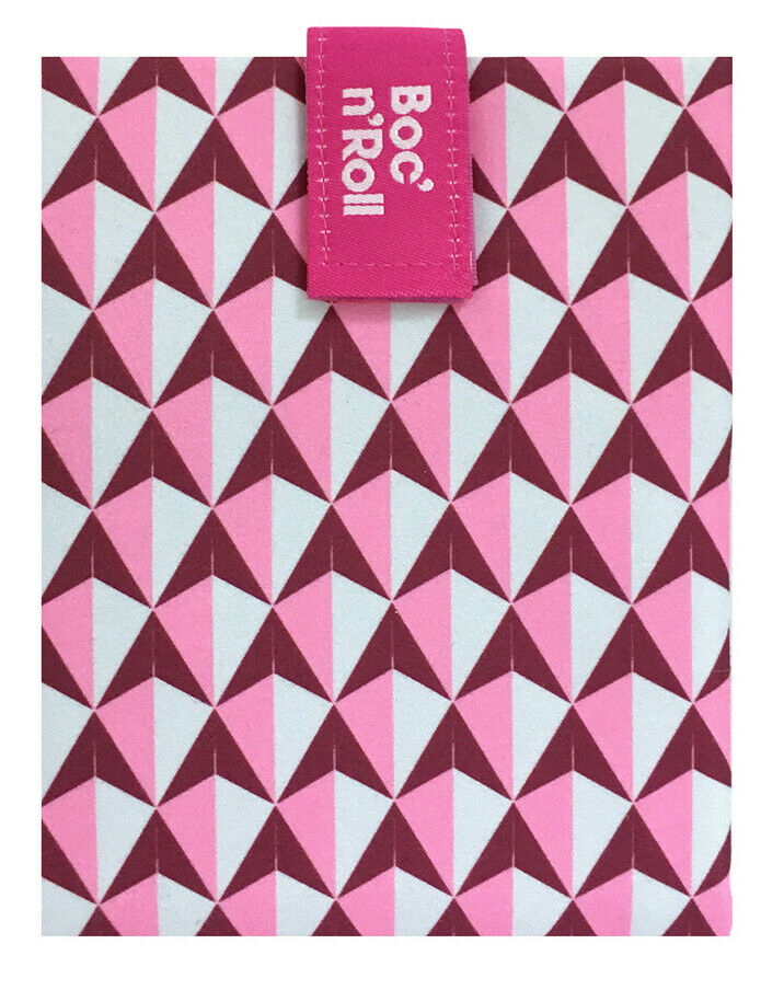 Ambalaj eco pentru gustari - Boc`N`Roll - Tiles Pink | Roll\'Eat