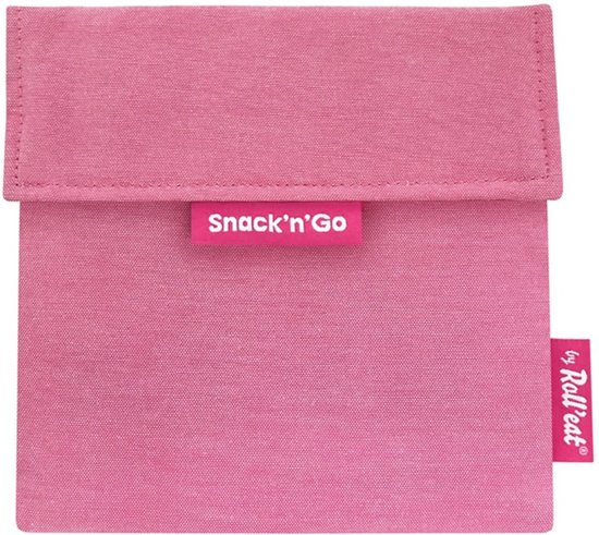 Geanta pentru gustari - Snack\'n\'Go Eco - Pink | Roll\'Eat