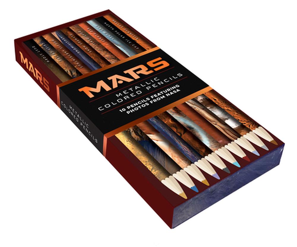 Set 10 creioane colorate - Mars Metallic | Chronicle Books - 1 | YEO