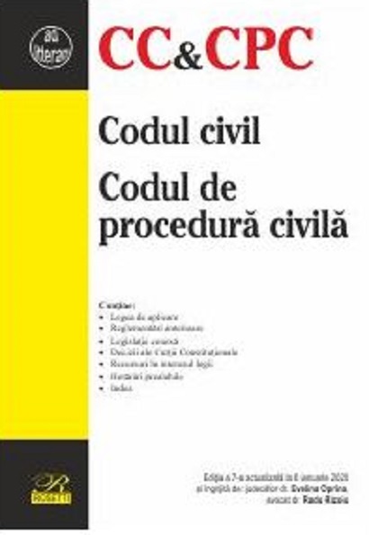 Codul civil. Codul de procedura civila | Evelina Oprina, Radu Rizoiu carturesti 2022