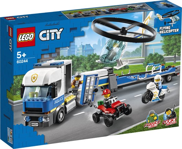 Transportul elicopterului de politie (60244) | LEGO