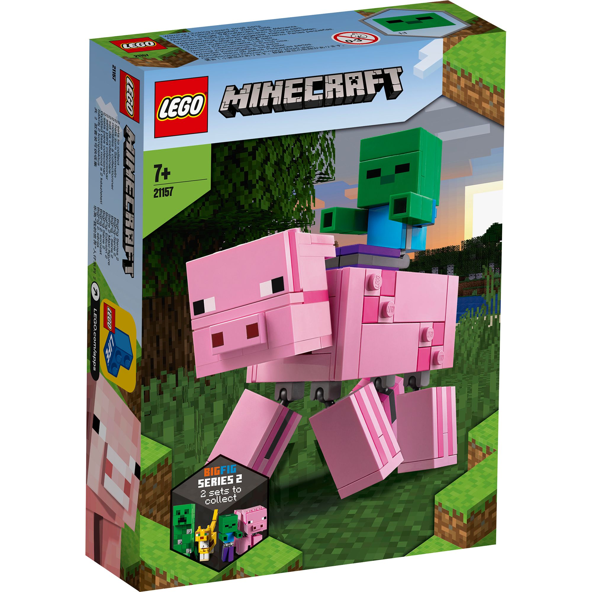 LEGO Minecraft - Porc cu Bebelus zombi (21157) | LEGO