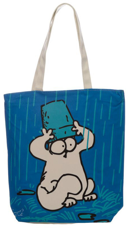 Traista cu fermoar Simon's Cat - Albastra