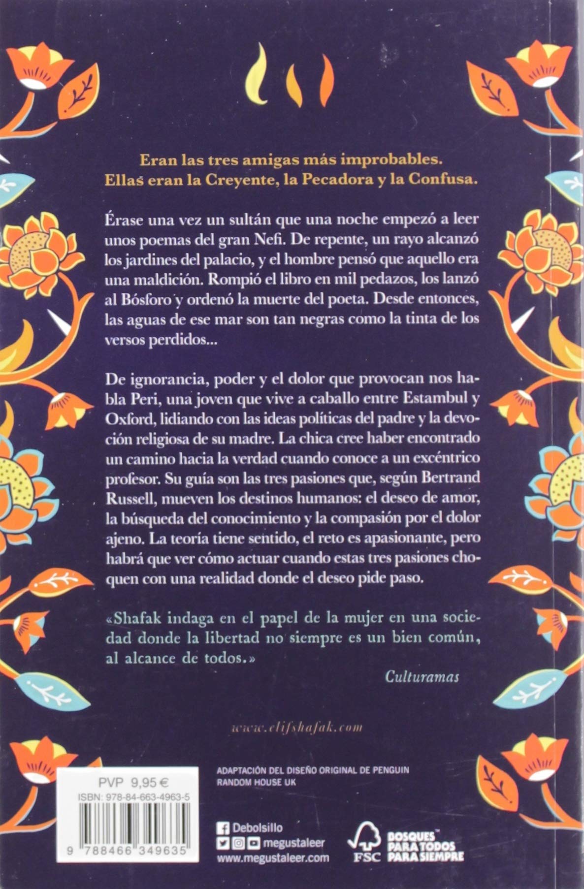 Las tres pasiones | Elif Shafak