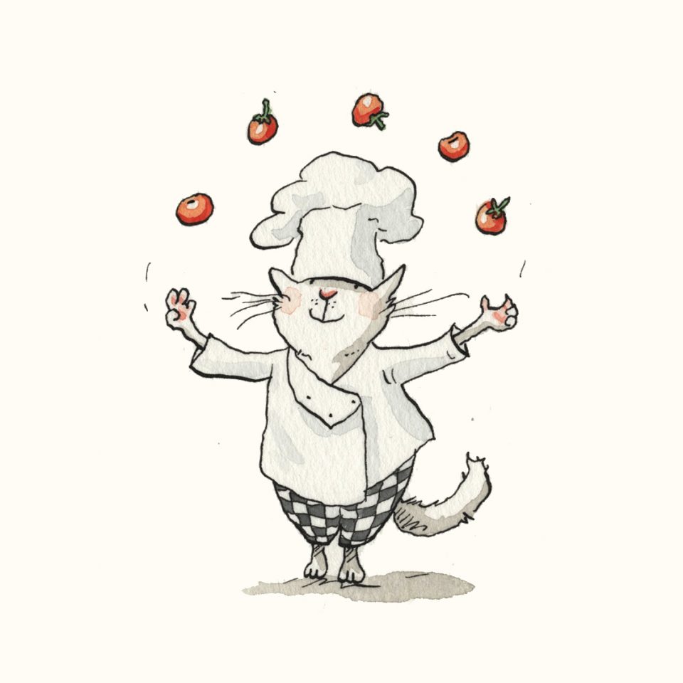Suport pahar - Juggling tomatoes | Two Bad Mice