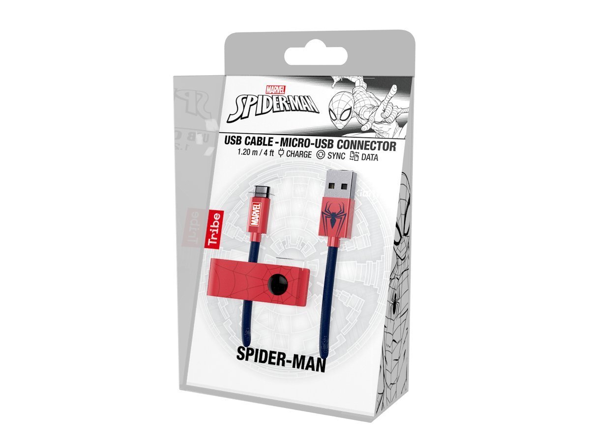 Cablu micro-USB - Spiderman | Tribe - 1 | YEO