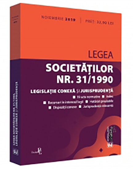 Legea societatilor nr. 31/1990 | carturesti.ro Carte