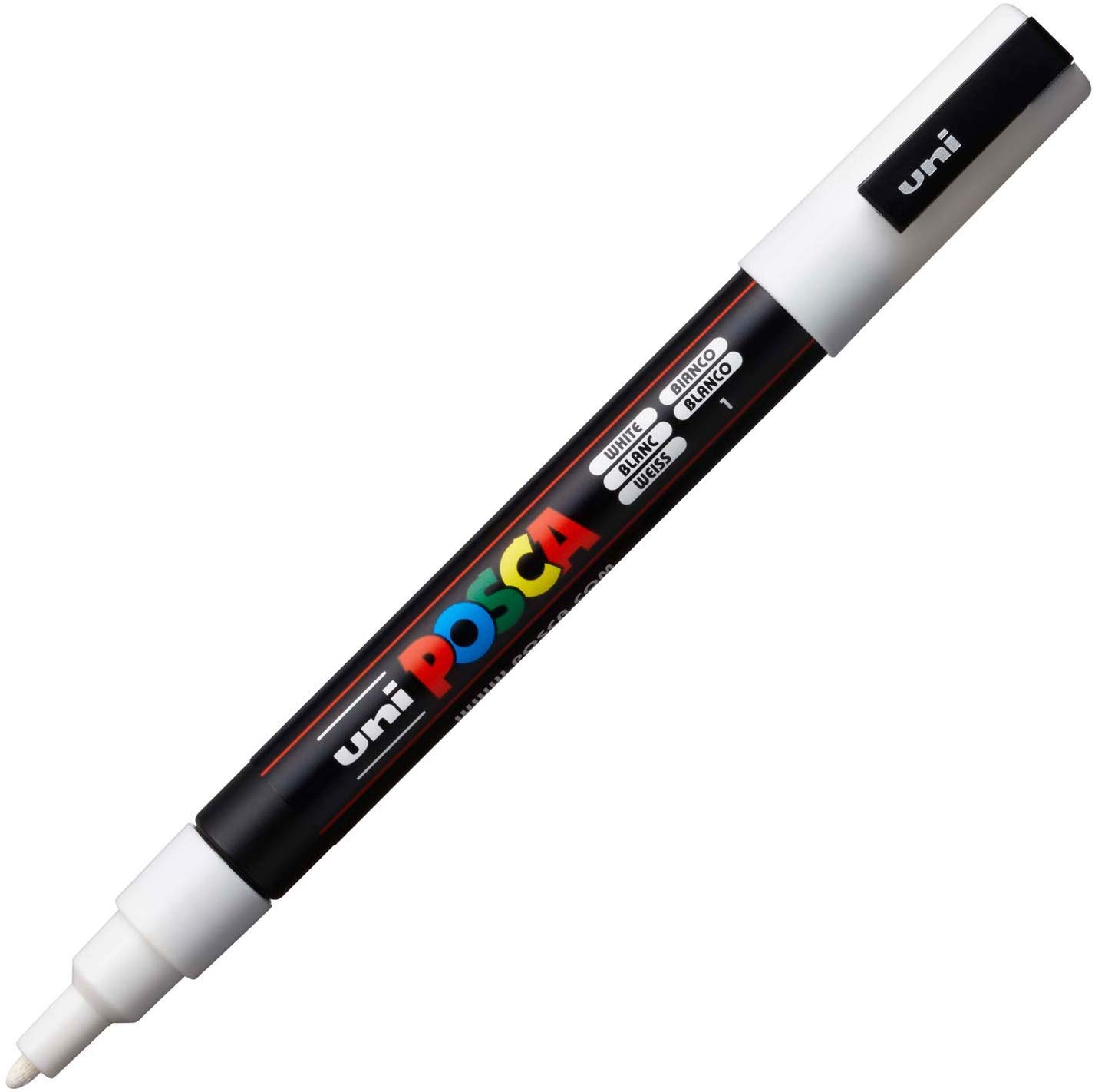 Marker - Posca PC-3M - White | Uni - 3 | YEO