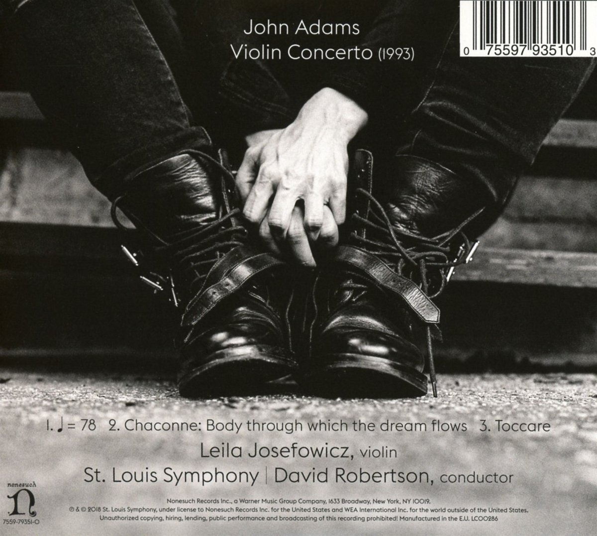 John Adams: Violin Concerto | David Robertson Leila Josefowicz