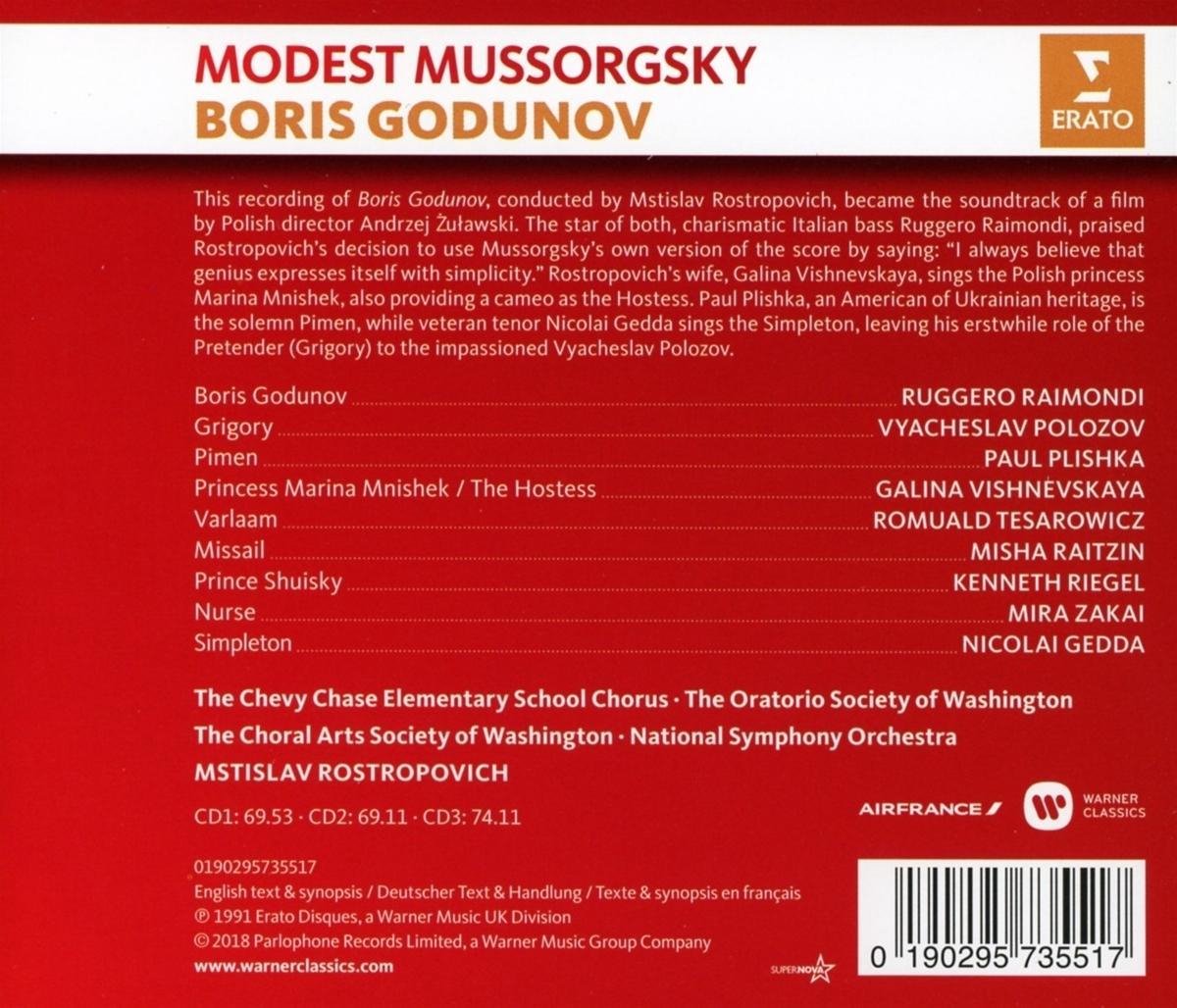 Boris Godunov | Modest Mussorgsky, Ruggero Raimondi, Msistlav Rostropovitch