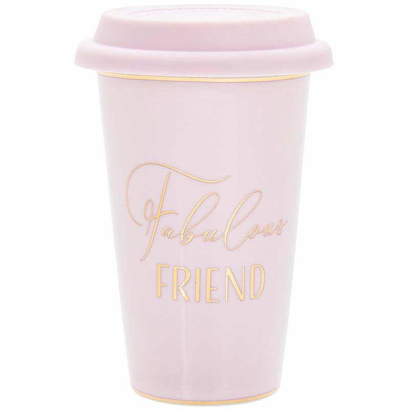 Cana de voiaj - Lets Party Fabulous Friend - Pink and Gold