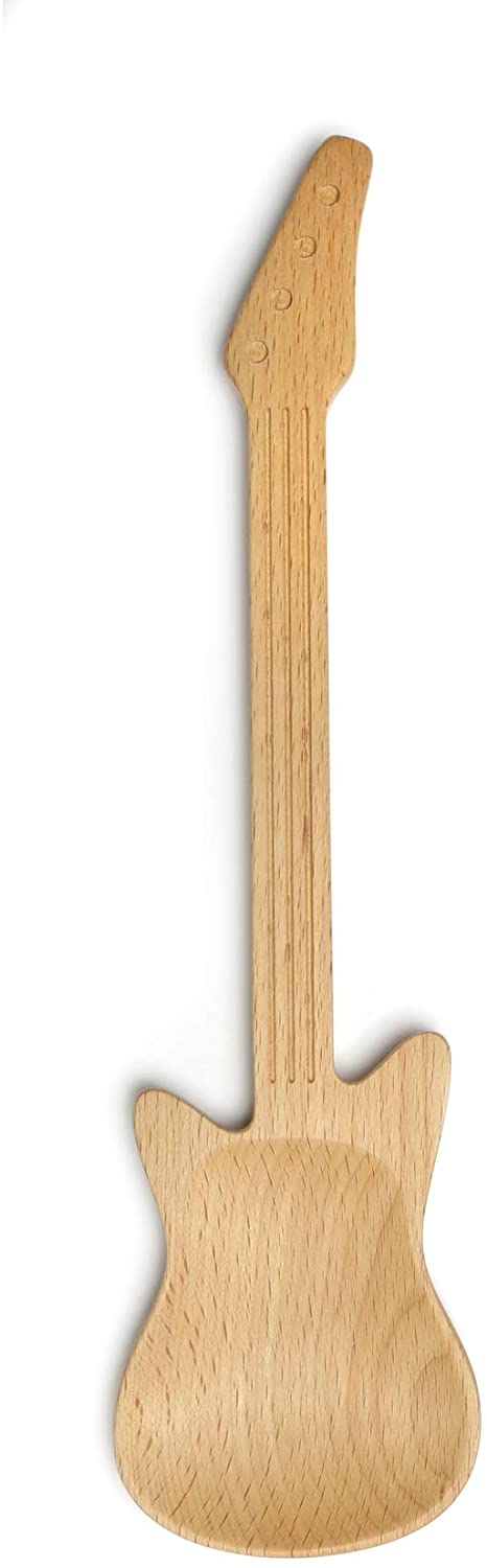  Lingura de lemn in forma de chitara | Kikkerland 