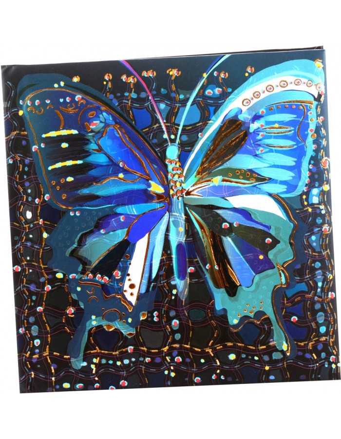 Carnet - Blue Flower Butterfly | Goldbuch