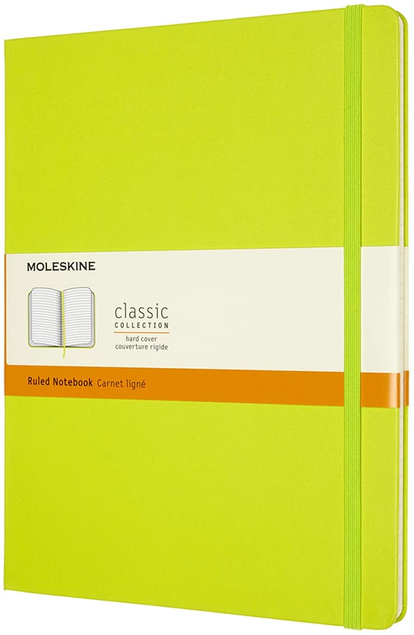 Carnet - Moleskine Classic - X-Large, Hard Cover, Ruled - Lemon Green | Moleskine - 4 | YEO