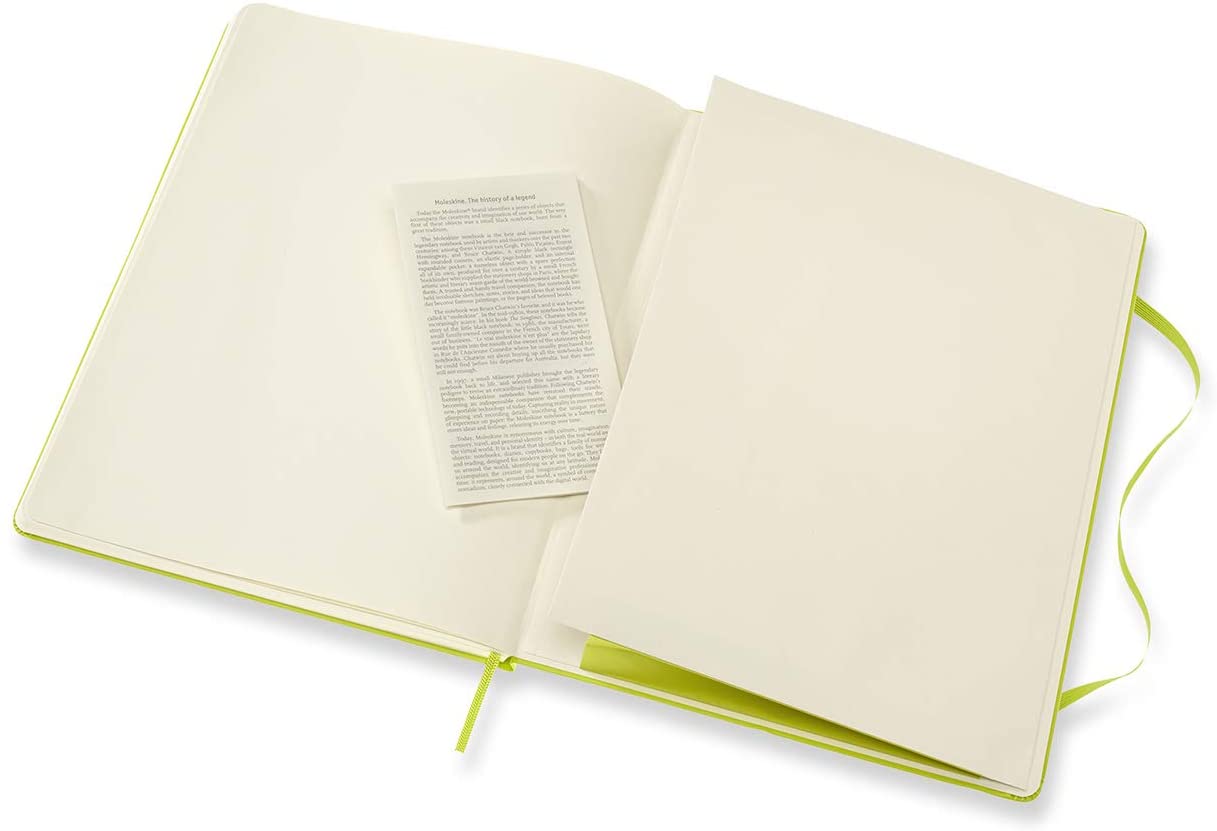 Carnet - Moleskine Classic - X-Large, Hard Cover, Ruled - Lemon Green | Moleskine - 3 | YEO