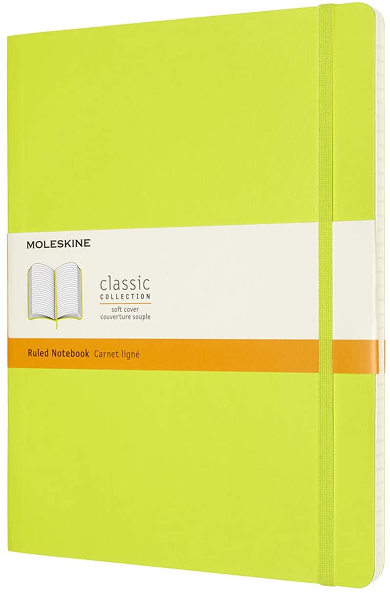 Carnet Moleskine - Lemon Green Extra Large Ruled Notebook Soft | Moleskine