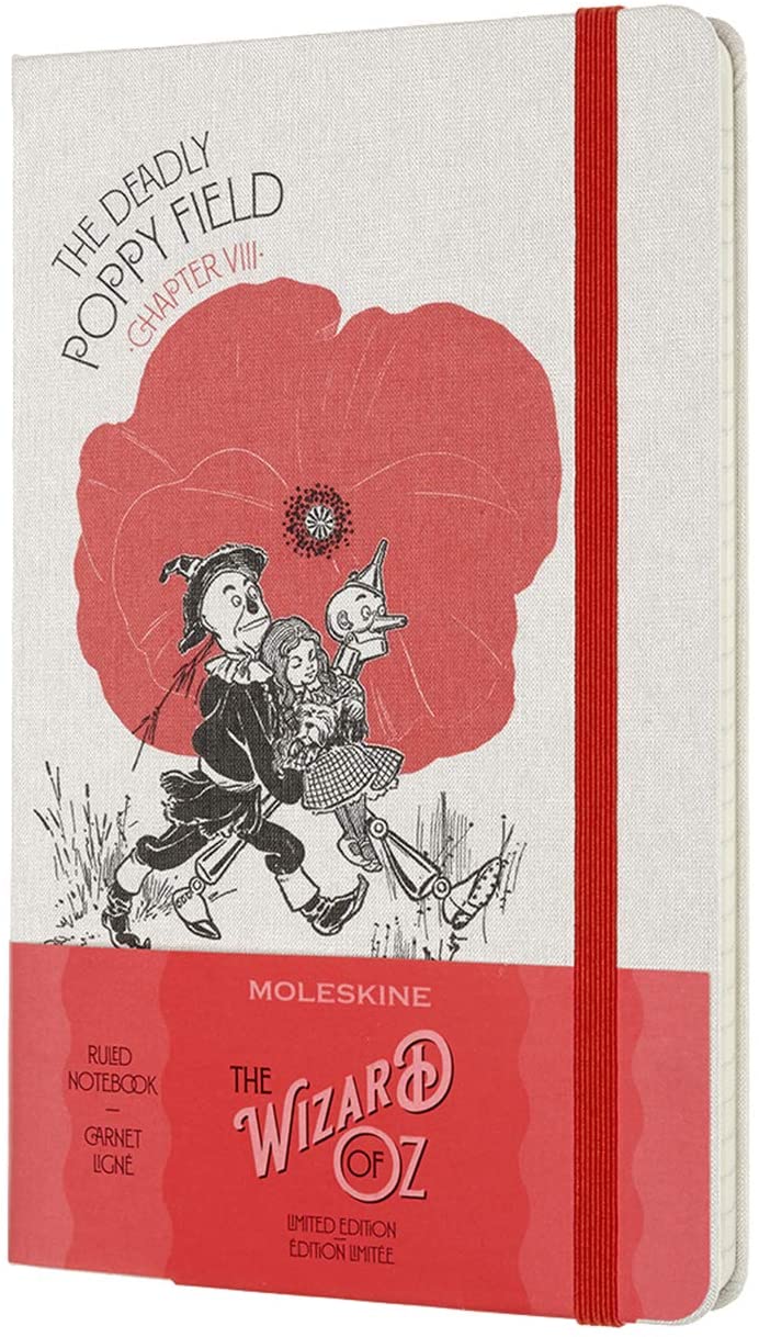 Carnet - Moleskine - Wizard of Oz Limited Edition Ruled Notebook - Deadly Poppy Field | Moleskine