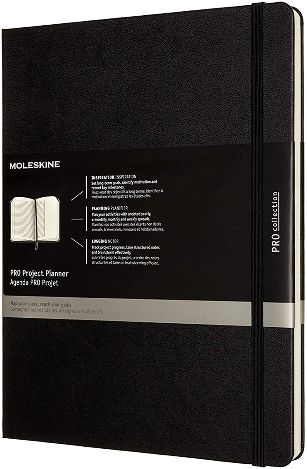 Agenda - Moleskine - Pro Project Planner - Black, X-Large, Hardcover | Moleskine