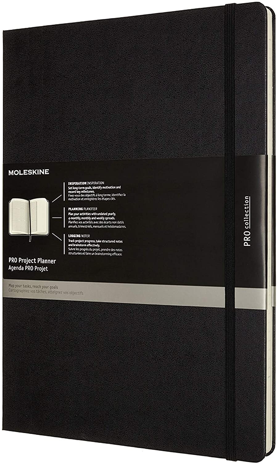 Agenda - Moleskine - Pro Project Planner - Black, A4, Hard Cover