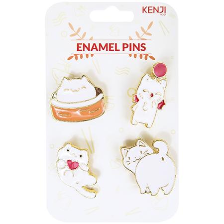 Set 4 insigne - Dumpling Cat | Kenji