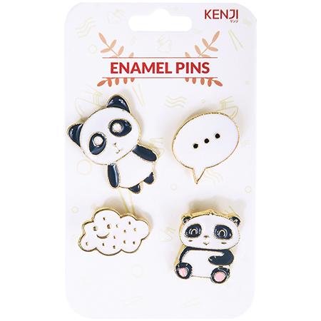 Set 4 insigne - Panda | Kenji