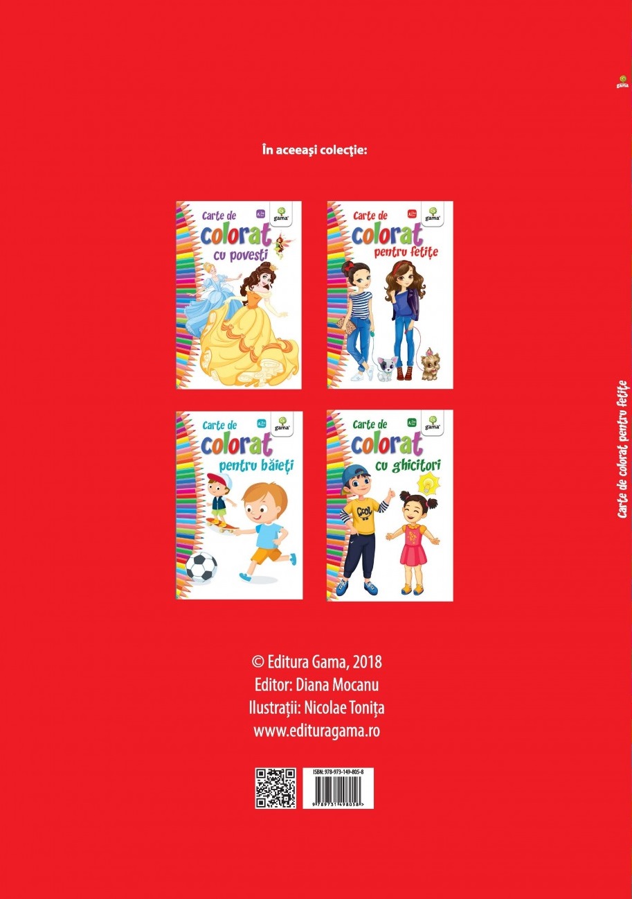Carte de colorat pentru fetite | carturesti.ro