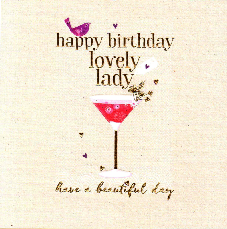 Felicitare - Happy birthday lovely lady | The Curious Inksmith