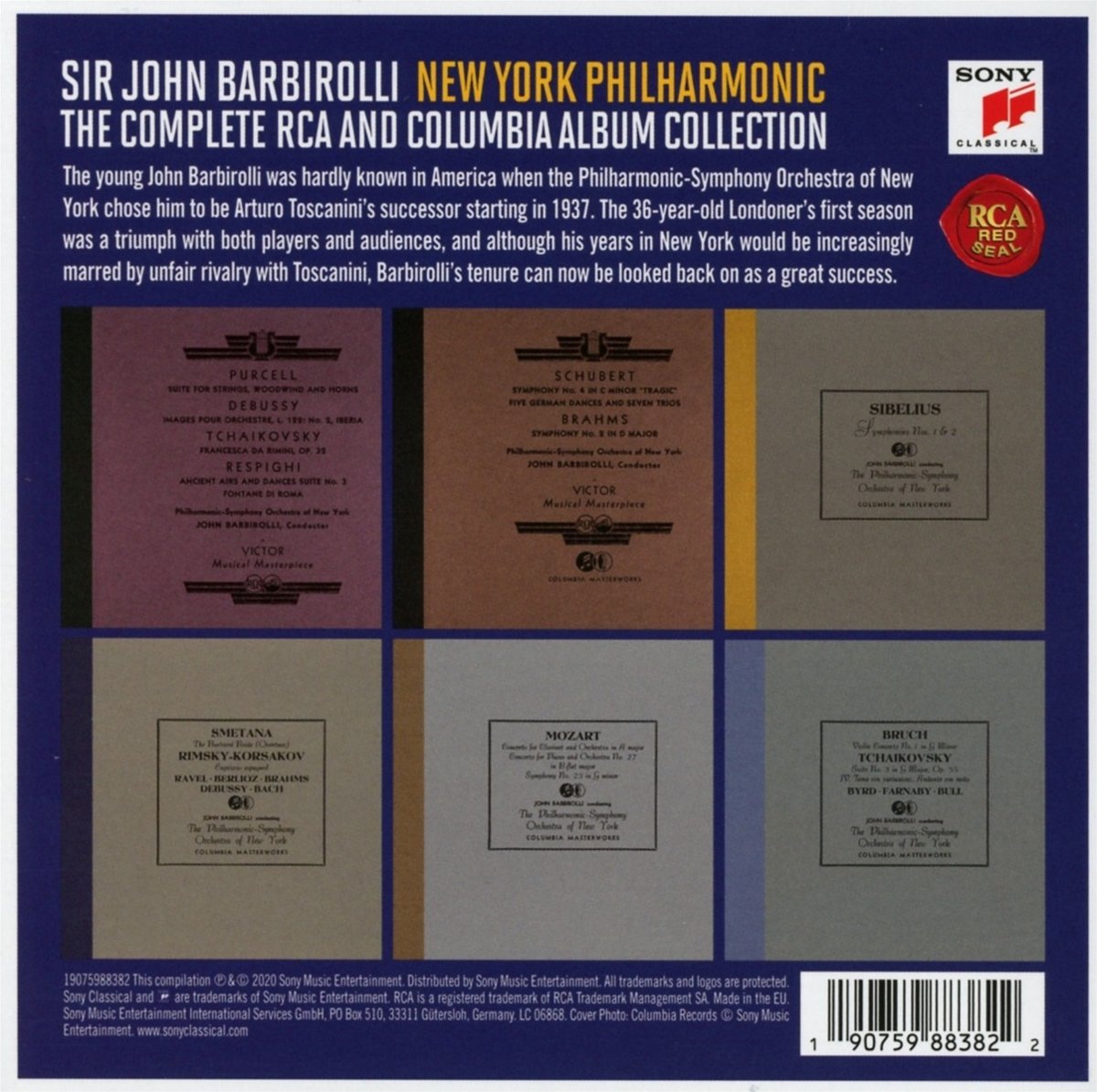 Sir John Barbirolli - The Complete Rca And Columbia collection 1938-1942 | John Barbirolli, New York Philharmonic Orchestra