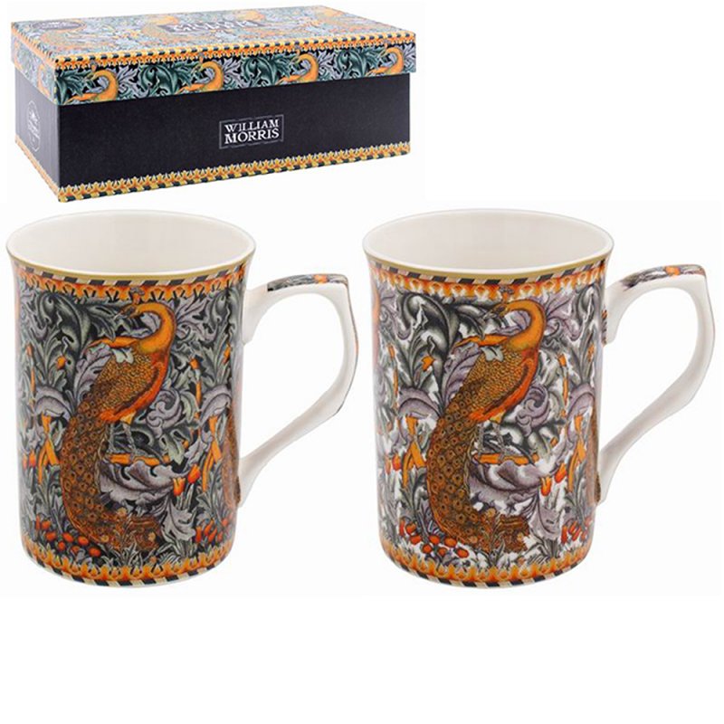 Set 2 cani - William Morris - Peacock