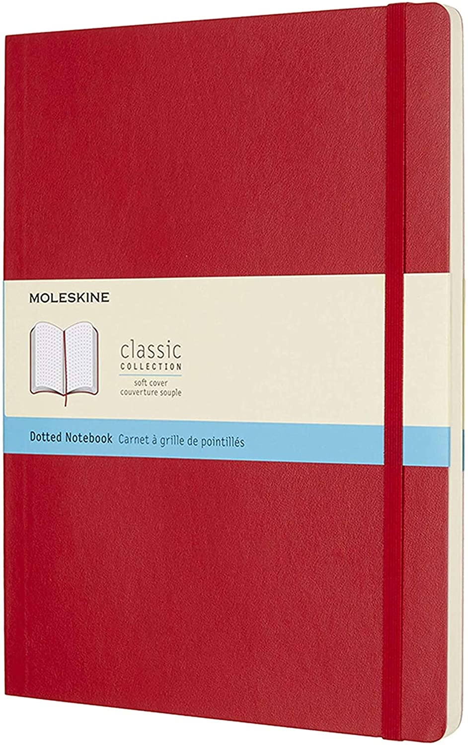 Carnet - Moleskine - Classic Dotted Softcover Notebook XL - Scarlet Red | Moleskine