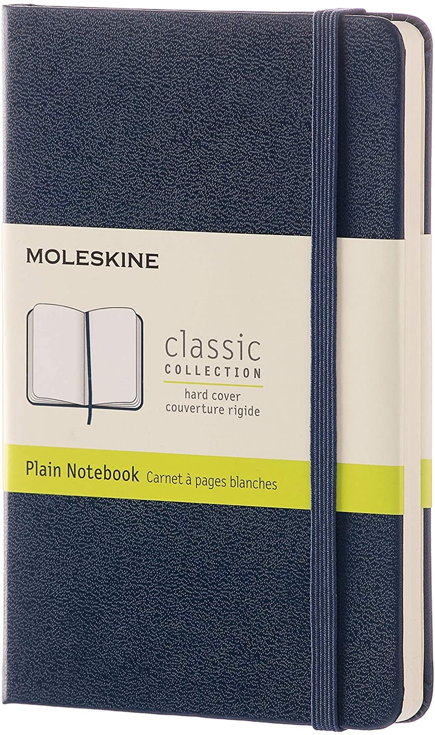 Carnet - Moleskine Classic Plain Hardcover Notebook - Pocket - Sapphire Blue | Moleskine