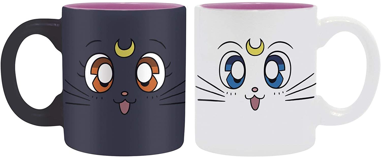 Set 2 cani Espresso - Luna & Artemis - Sailor Moon | AbyStyle