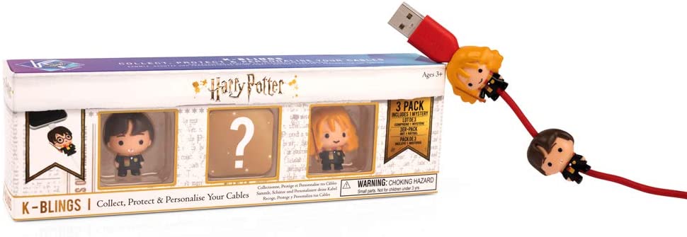 Protectie pentru cablu USB - Set 3 Figurine Harry Potter | Wow! Stuff Collection