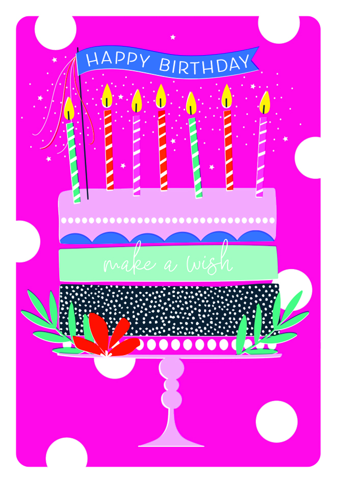 Felicitare - Happy Birthdays - Cake | The Art File