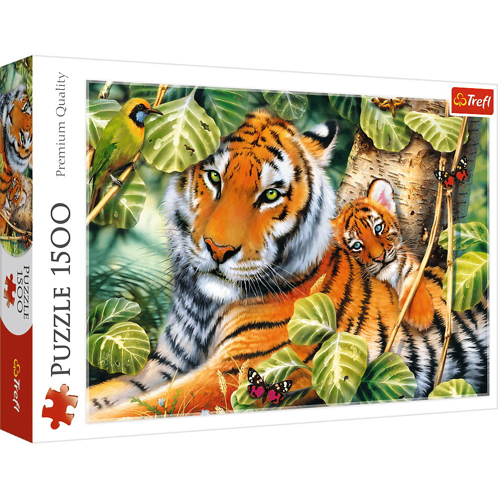 Puzzle 1500 piese - Two Tigers | Trefl - 2