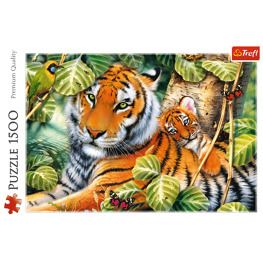 Puzzle 1500 piese - Two Tigers | Trefl - 1