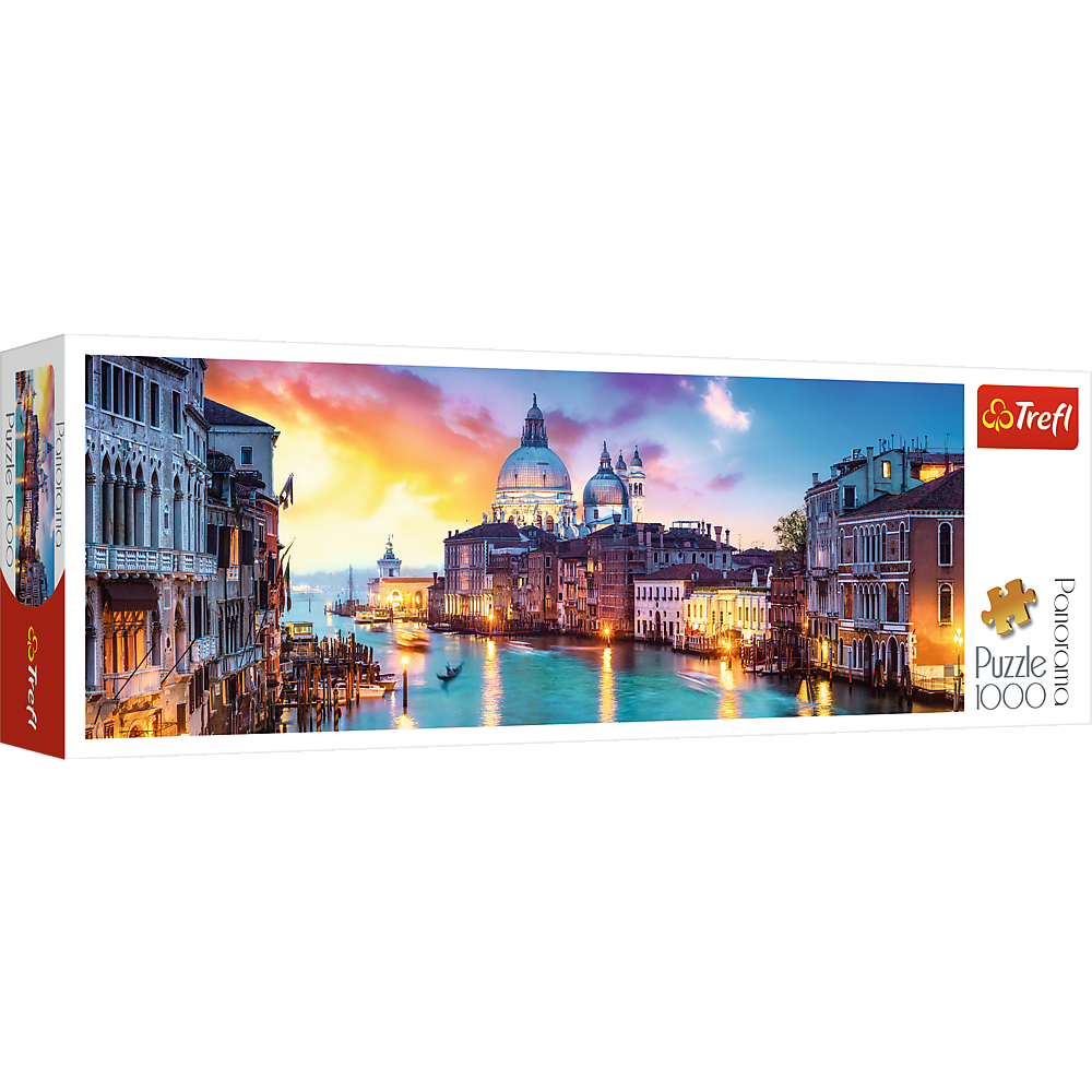 Puzzle 1000 piese - Panorama Canal Grande, Venice | Trefl - 1 | YEO