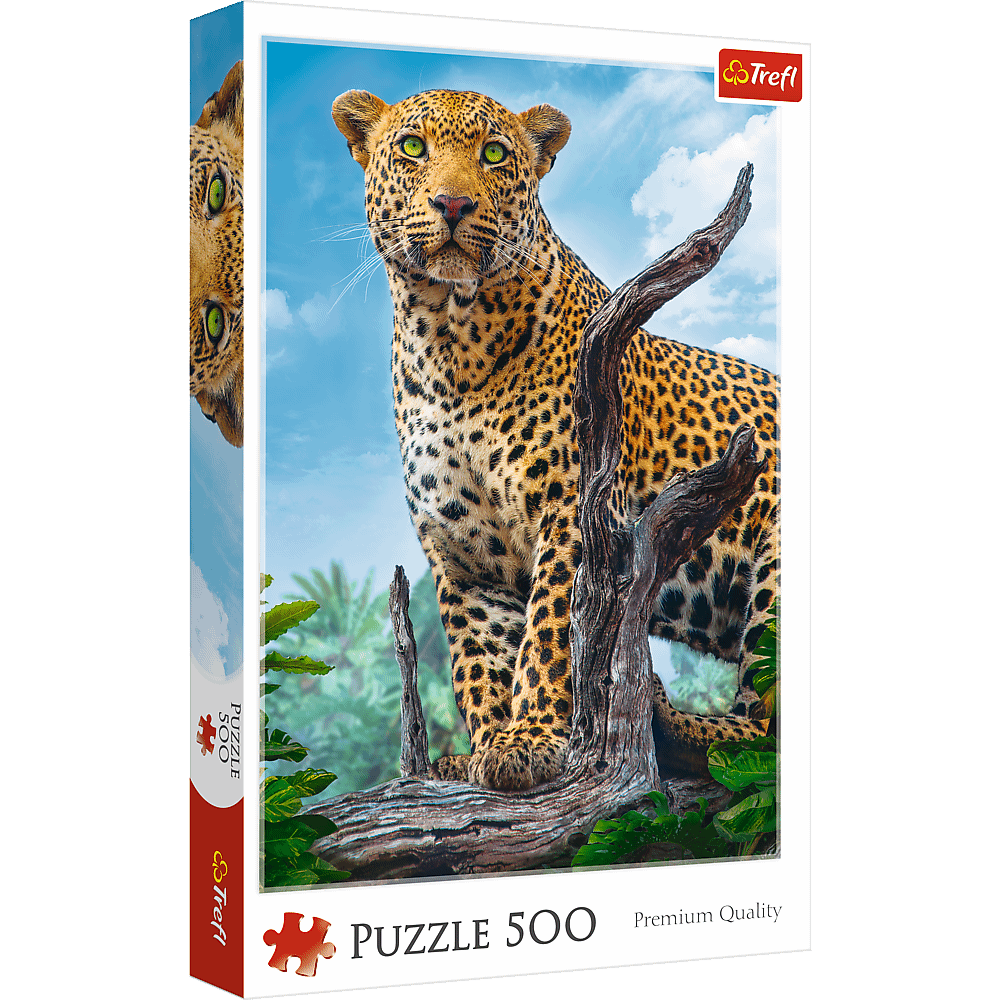 Puzzle 500 piese - Wild Leopard | Trefl - 1