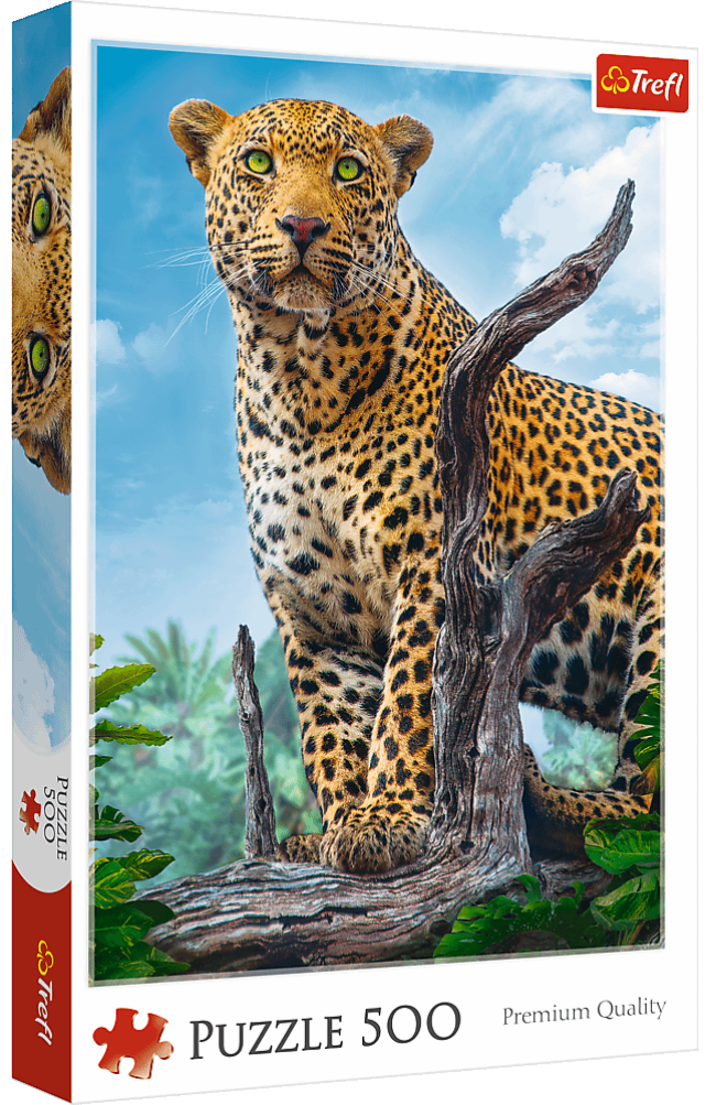 Puzzle 500 piese - Wild Leopard | Trefl - 1 | YEO