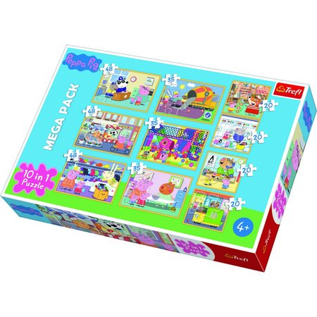 Puzzle - Peppa Pig cu Prietenii - 10in1 | Trefl