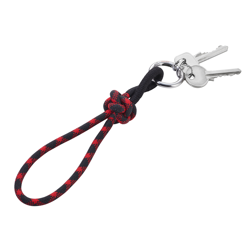 Breloc - Rope with Knot - Black and Red | Troika - 1 | YEO