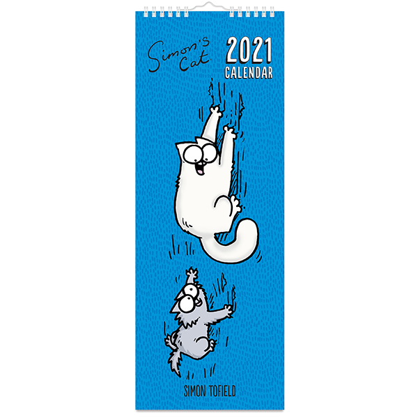 Calendar 2021 - Slim, 12 Month - Simon\'s Cat | Portico Designs