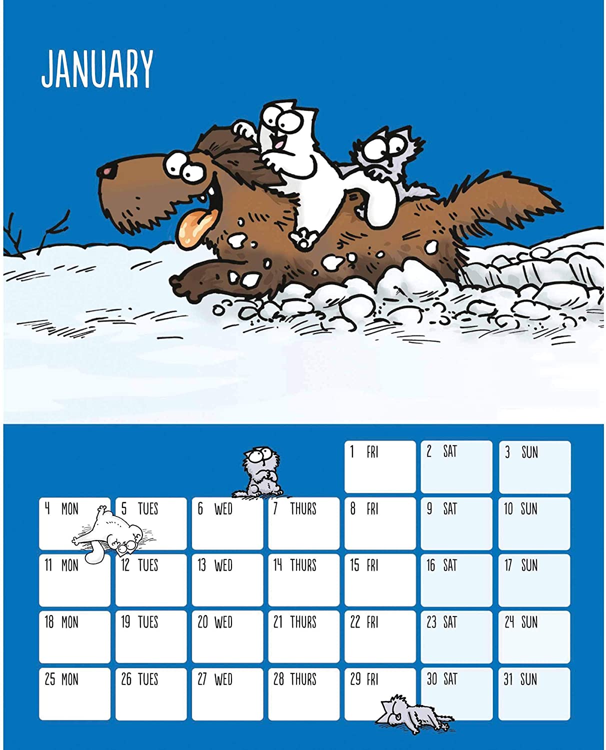 Calendar 2021 - Desk Easel - Simon\'s Cat | Portico Designs - 1 | YEO