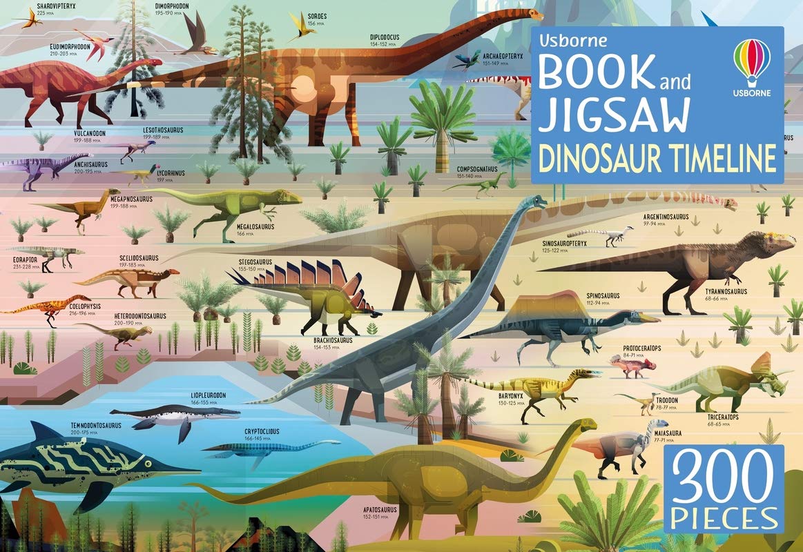 Vezi detalii pentru Dinosaur Timeline Book and Jigsaw | Rachel Firth