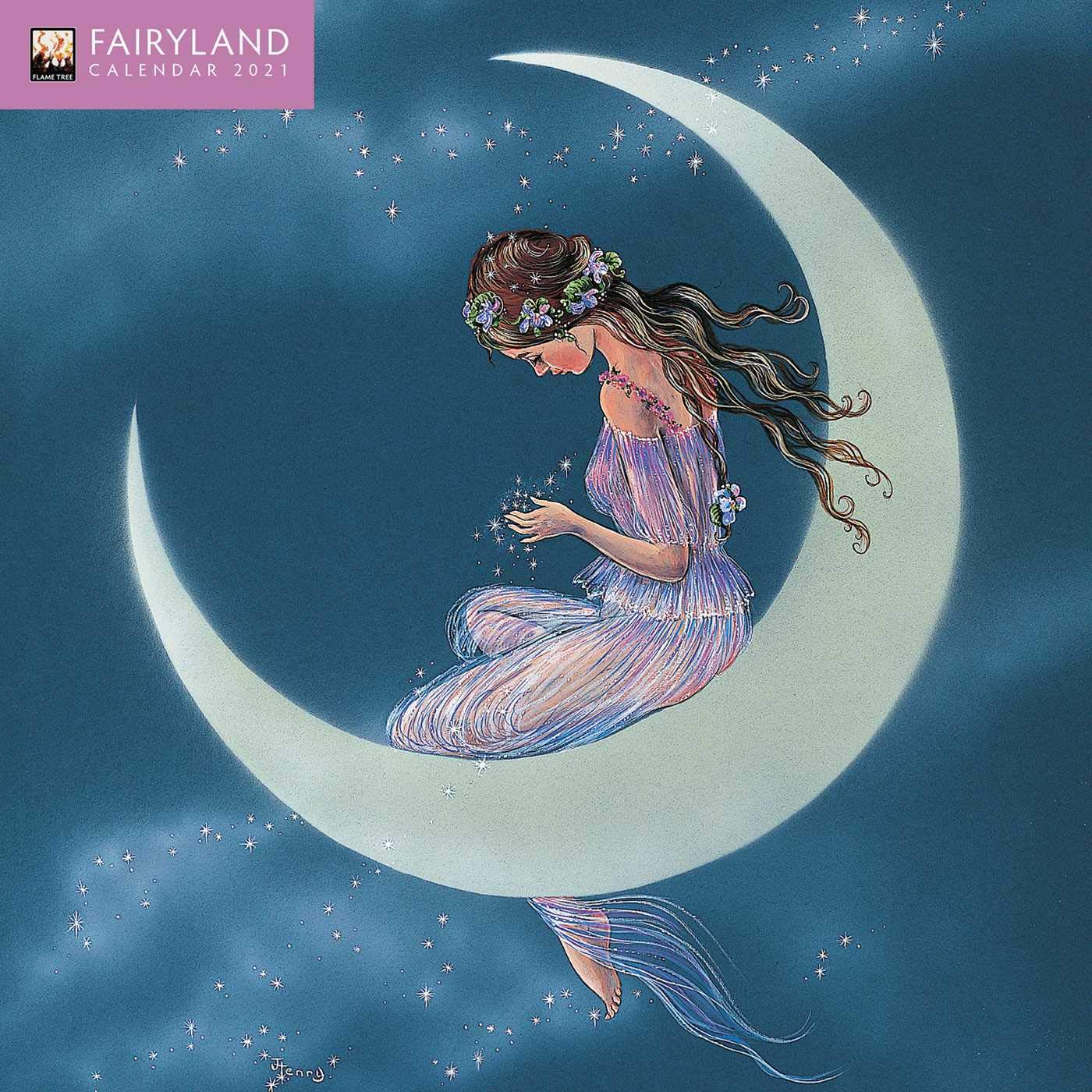 Calendar 2021 - Fairyland by Jean & Ron Henry - Mini | Flame Tree Publishing