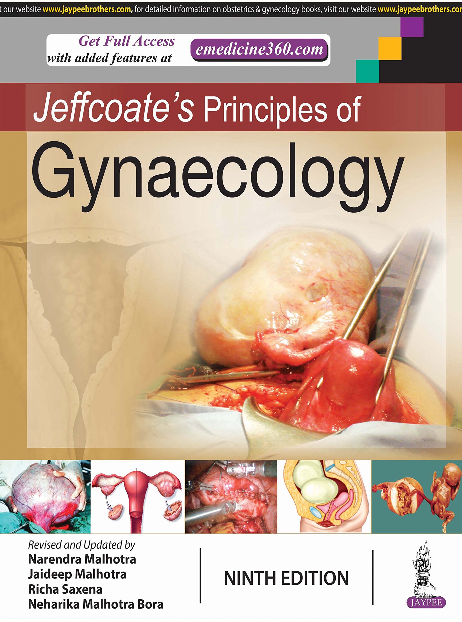 Jeffcoate\'s Principles of Gynaecology | Narendra Malhotra, Jaideep Malhotra, Richa Saxena, Neharika Malhotra Bora