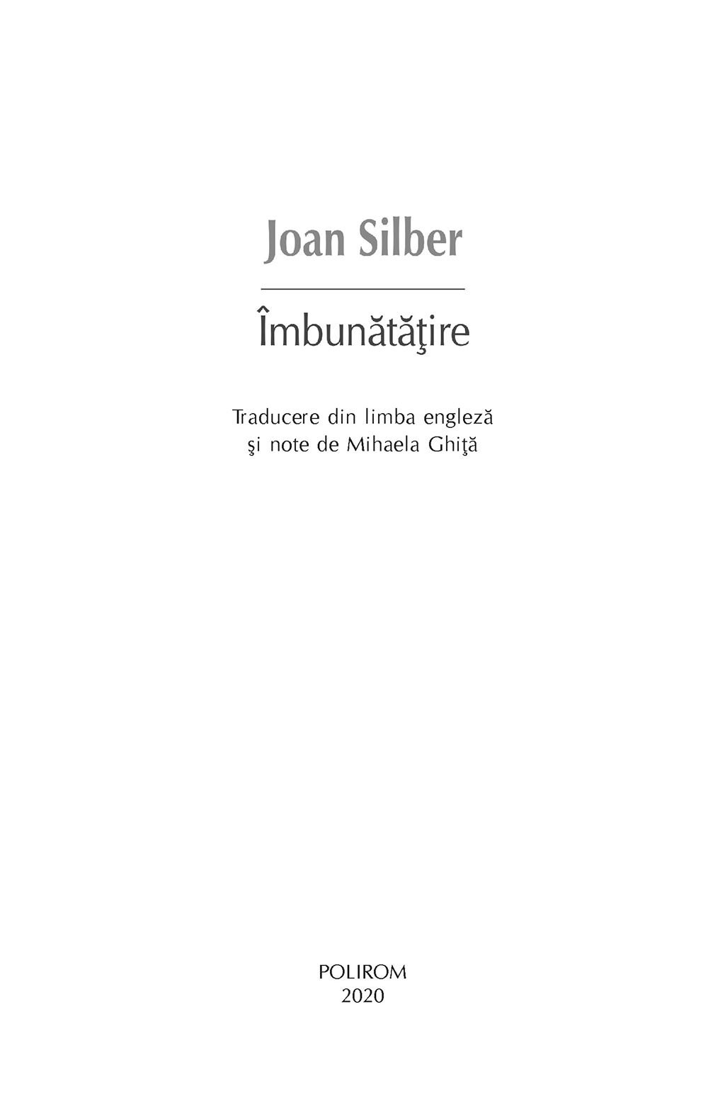 Imbunatatire | Joan Silber - 2